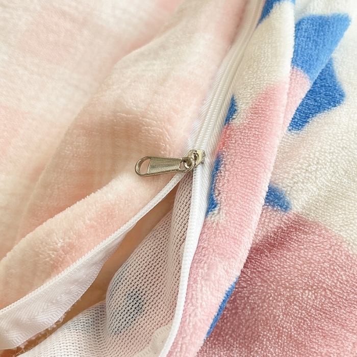 91家纺网 家纺一手货源 找家纺 安哆啦 2021新款220g牛奶绒简约款四件套 可爱多