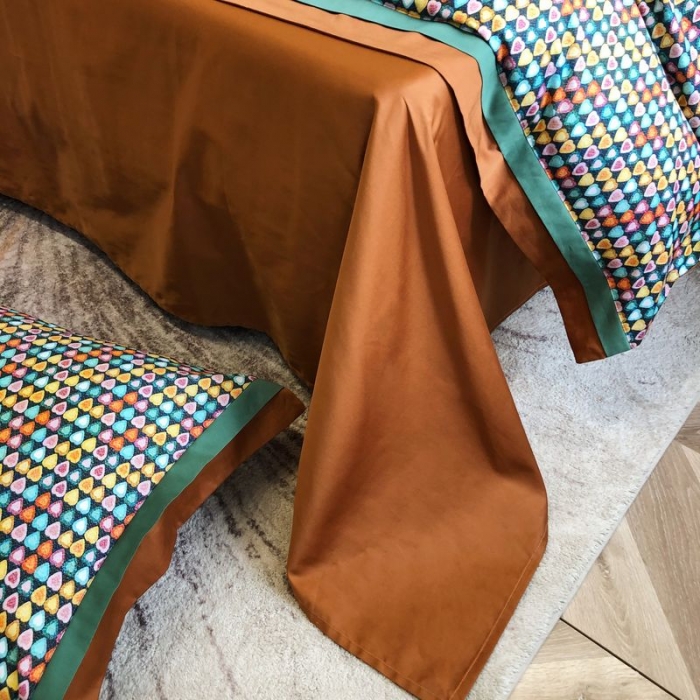 91家纺网 家纺一手货源 找家纺 涞澳 2021新款100支数码印花四件套 恋语