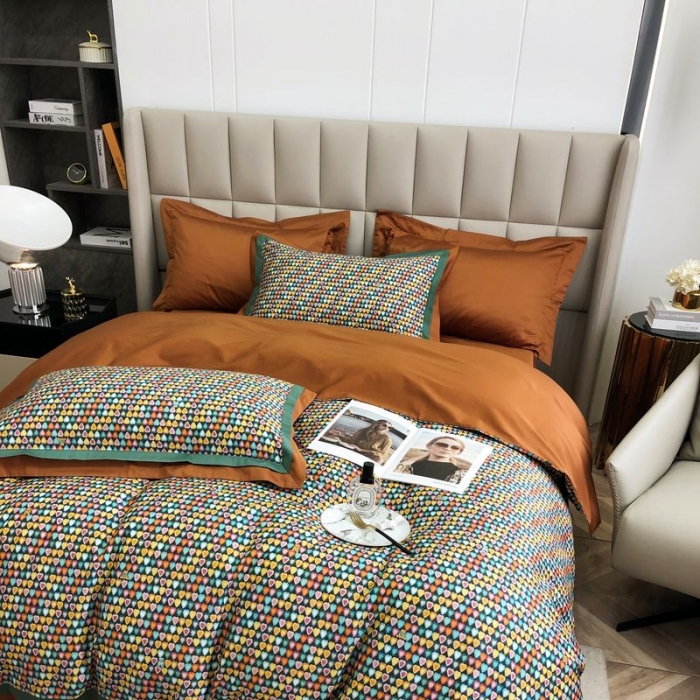 91家纺网 家纺一手货源 找家纺 涞澳 2021新款100支数码印花四件套 恋语