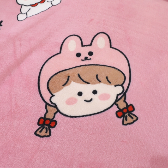 91家纺网 家纺一手货源 找家纺 情煊家纺 2021新款牛奶绒单被套 元气少女