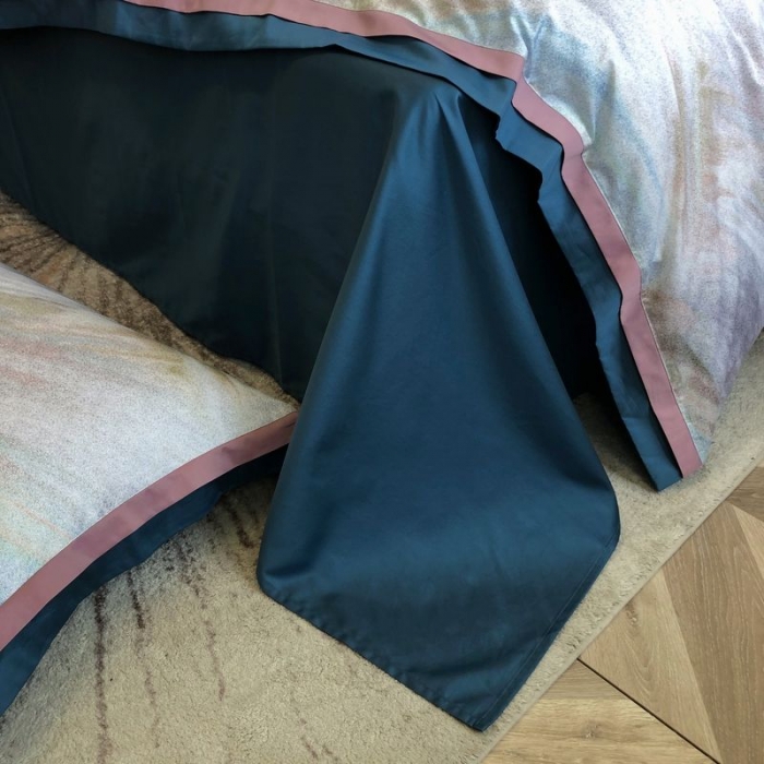 91家纺网 家纺一手货源 找家纺 涞澳 2021新款100支数码印花四件套 铅华