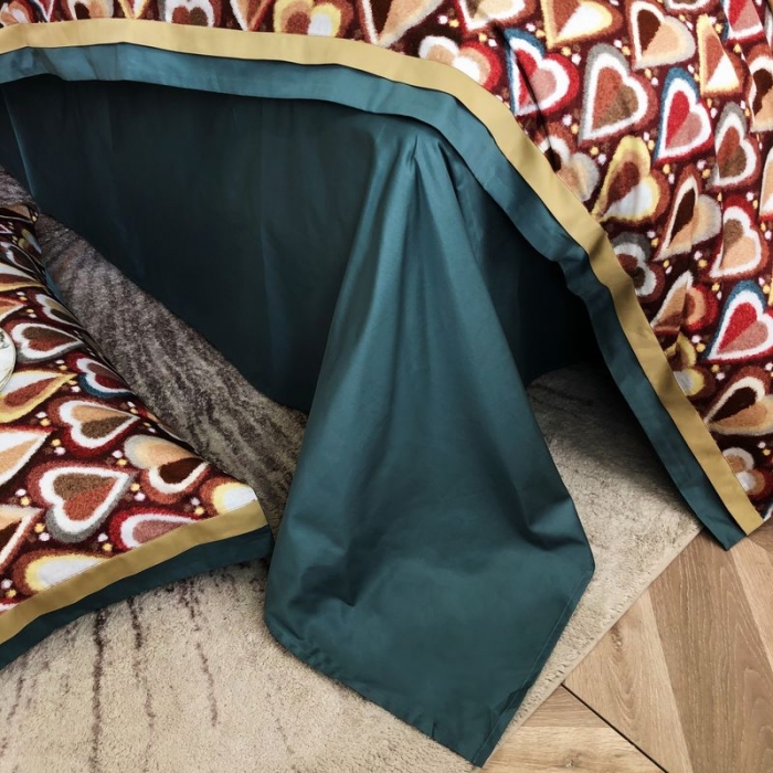 91家纺网 家纺一手货源 找家纺 涞澳 2021新款100支数码印花四件套 丘比特-红