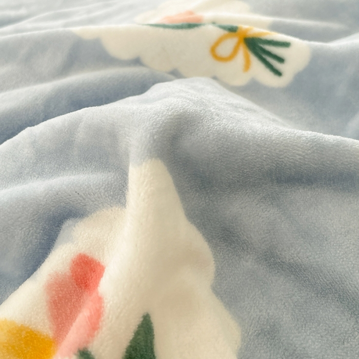 91家纺网 家纺一手货源 找家纺 安哆啦 2021新款220g牛奶绒简约款四件套 心朵