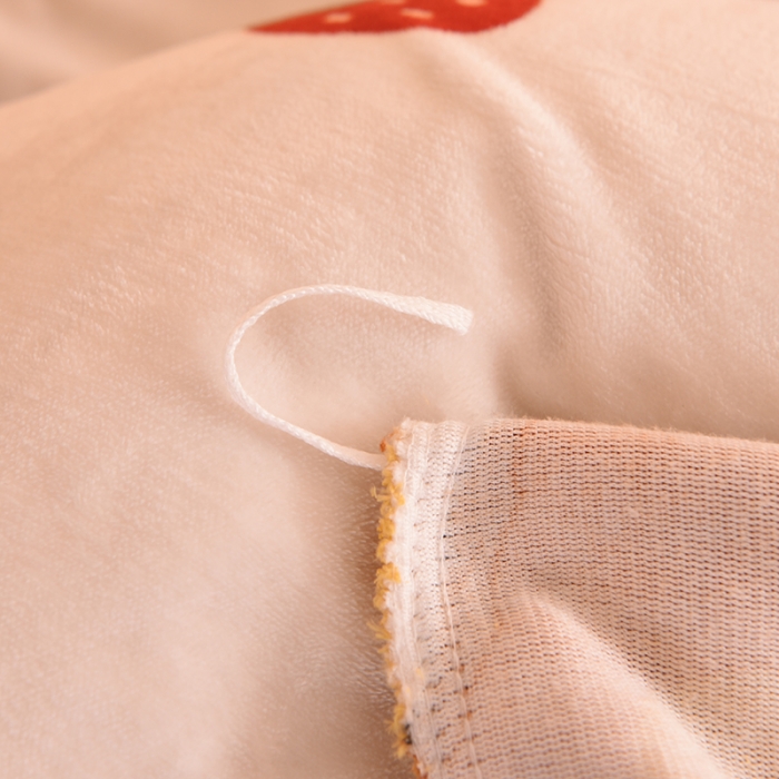 91家纺网 家纺一手货源 找家纺 眠博士 2021新款印花款多功能毛毯单被套彩虹熊