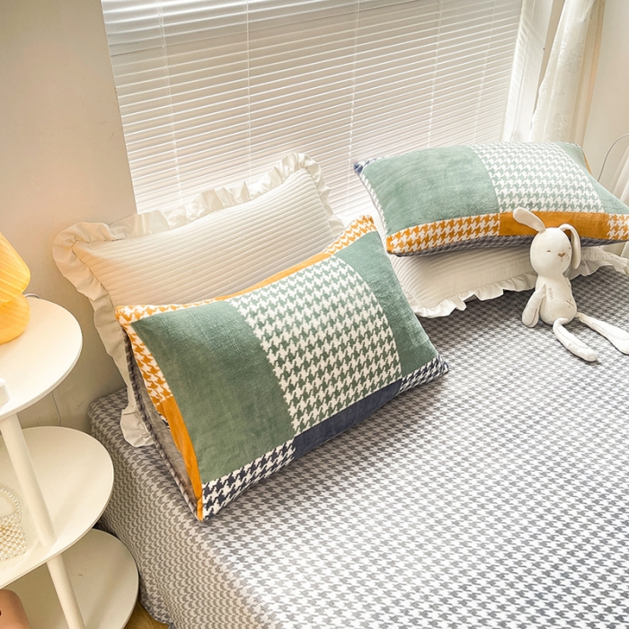 91家纺网 家纺一手货源 找家纺 安哆啦 2021新款220g牛奶绒简约款四件套 夜办