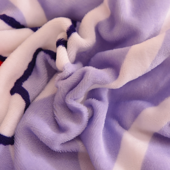 91家纺网 家纺一手货源 找家纺 眠博士 2021新款印花款多功能毛毯单被套萌萌兔