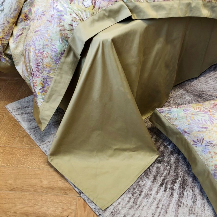 91家纺网 家纺一手货源 找家纺 涞澳 2021新款100支数码印花四件套 素锦