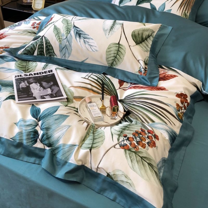 91家纺网 家纺一手货源 找家纺 涞澳 2021新款100支数码印花四件套 穗禾