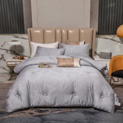 91家纺网 家纺一手货源 找家纺 （总)头等舱  氧肤棉贡缎60支A类大提花大豆抗菌防螨秋冬被