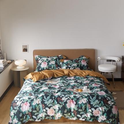 91家纺网 家纺一手货源 找家纺 （总）优然居 2021新款60支数码印花宽边四件套