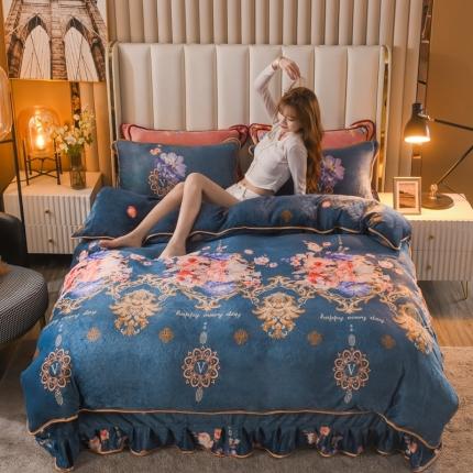 91家纺网 家纺一手货源 找家纺 （总）爱洛家纺2021新款金貂绒四件套