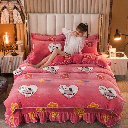 91家纺网 家纺一手货源 找家纺 （总）爱洛家纺2021新款金貂绒四件套