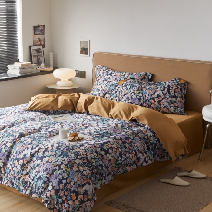 91家纺网 家纺一手货源 找家纺 （总）优然居 2021新款60支数码印花宽边四件套