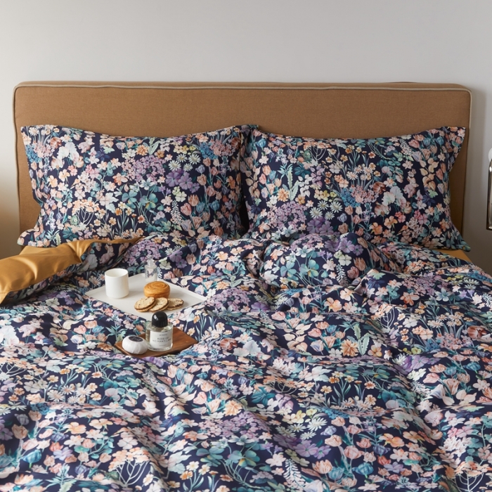 91家纺网 家纺一手货源 找家纺 （总）优然居 2021新款60支数码印花宽边四件套