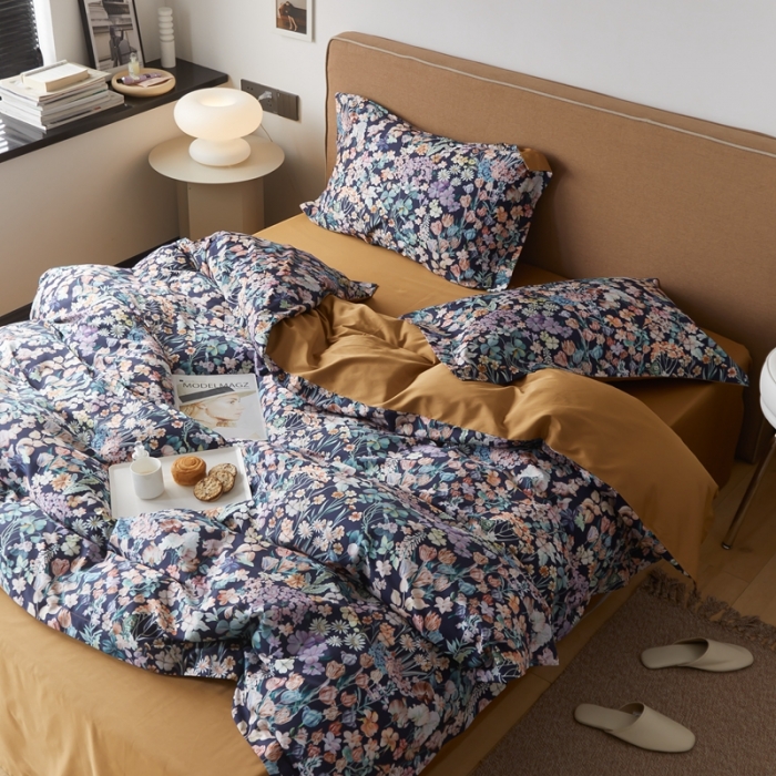 91家纺网 家纺一手货源 找家纺 （总）优然居 2021新款60支数码印花宽边四件套