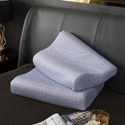 91家纺网 家纺一手货源 找家纺 枕之坊 2021新款全棉针织天然乳胶枕40×60×10/12 浅紫色