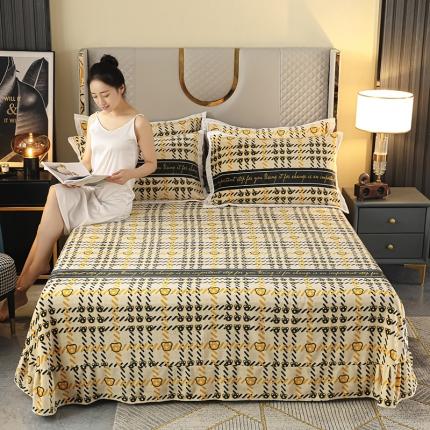 爱洛家纺2021新款牛奶绒四件套 可爱-熊