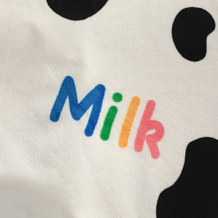 91家纺网 家纺一手货源 找家纺 爱洛家纺2021新款牛奶绒四件套 小奶牛