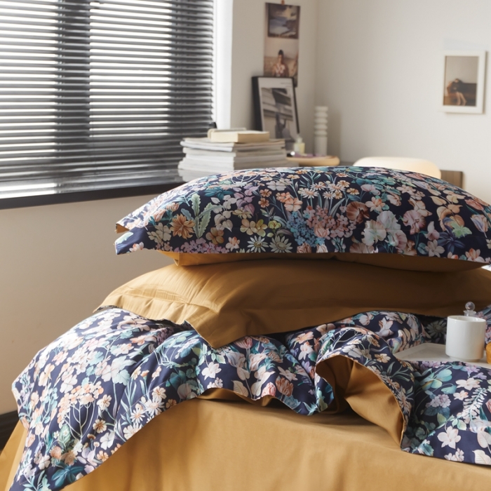 91家纺网 家纺一手货源 找家纺 优然居 2021新款60支数码印花宽边四件套 艾琳娜