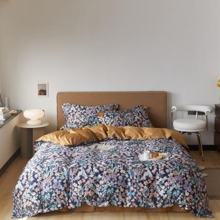 优然居 2021新款60支数码印花宽边四件套 艾琳娜