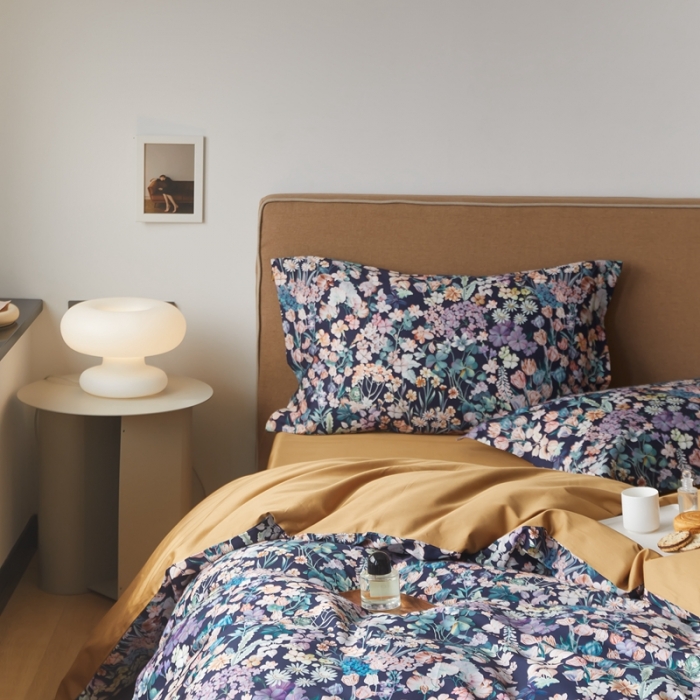 91家纺网 家纺一手货源 找家纺 优然居 2021新款60支数码印花宽边四件套 艾琳娜