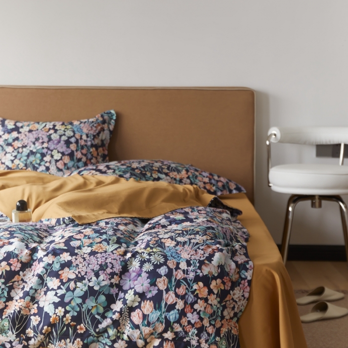 91家纺网 家纺一手货源 找家纺 优然居 2021新款60支数码印花宽边四件套 艾琳娜