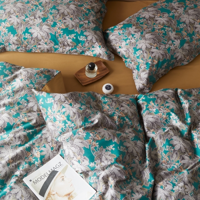 91家纺网 家纺一手货源 找家纺 优然居 2021新款60支数码印花宽边四件套 安娜苏