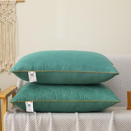 枕之坊 2021新款菱形舒适枕48×74cm 绿色