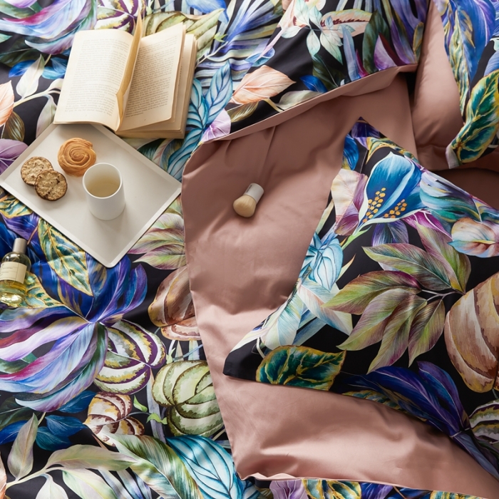 91家纺网 家纺一手货源 找家纺 优然居 2021新款60支数码印花宽边四件套 玛姬