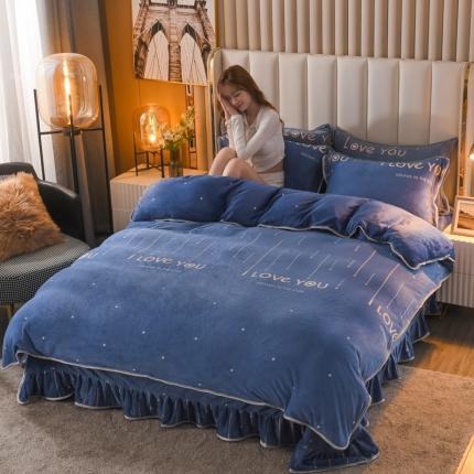 爱洛家纺2021新款金貂绒四件套 流星雨