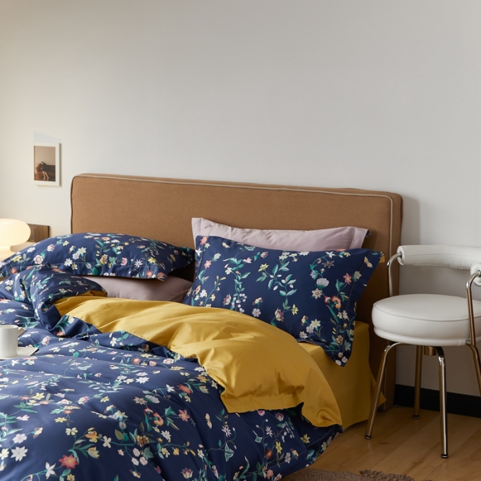 91家纺网 家纺一手货源 找家纺 优然居 2021新款60支数码印花宽边四件套 温妮兰