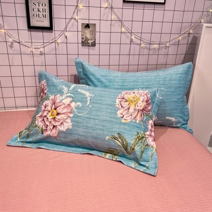 91家纺网 家纺一手货源 找家纺 莱通 2024新款新疆棉加厚磨毛枕套48*74 花仙子