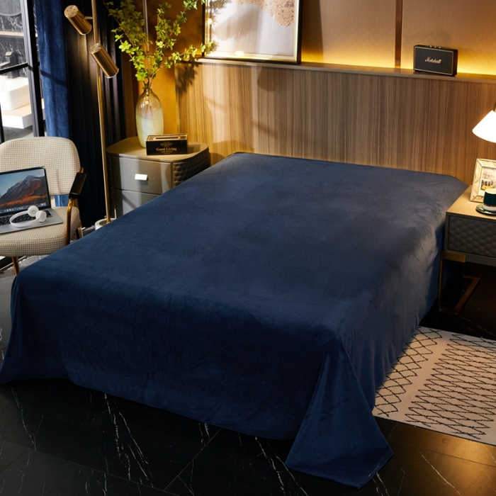 91家纺网 家纺一手货源 找家纺 澳洲羽 2024年新牛奶绒拼角印花四件套水晶法莱绒直播供货 比得兔