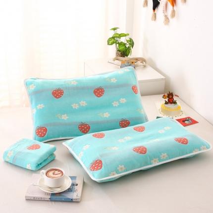 91家纺网 家纺一手货源 找家纺 （总）朴尔-2021年全棉卡通六层纱布儿童枕套