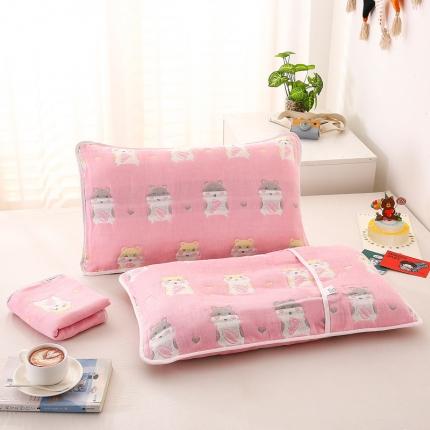 91家纺网 家纺一手货源 找家纺 （总）朴尔-2021年全棉卡通六层纱布儿童枕套