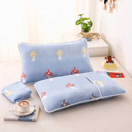 91家纺网 家纺一手货源 找家纺 （总）朴尔-2021年全棉卡通六层纱布儿童枕套
