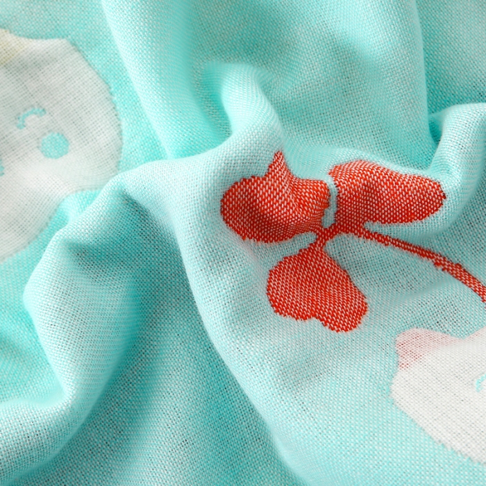 91家纺网 家纺一手货源 找家纺 朴尔-2021年全棉卡通六层纱布儿童枕套 杯中叶语兰40X60cm