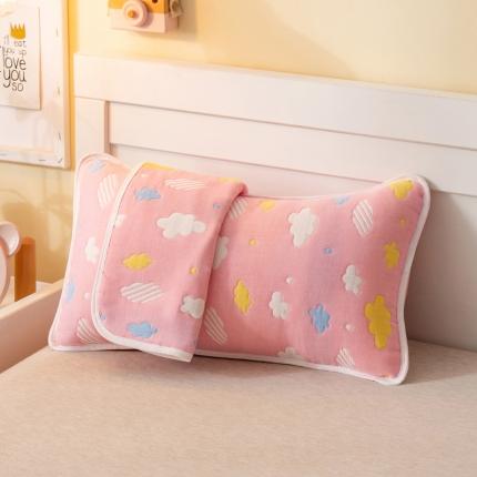 91家纺网 家纺一手货源 找家纺 （总）朴尔 2021年新款全棉六层纱布儿童枕套