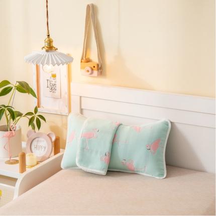 91家纺网 家纺一手货源 找家纺 （总）朴尔 2021年新款全棉六层纱布儿童枕套