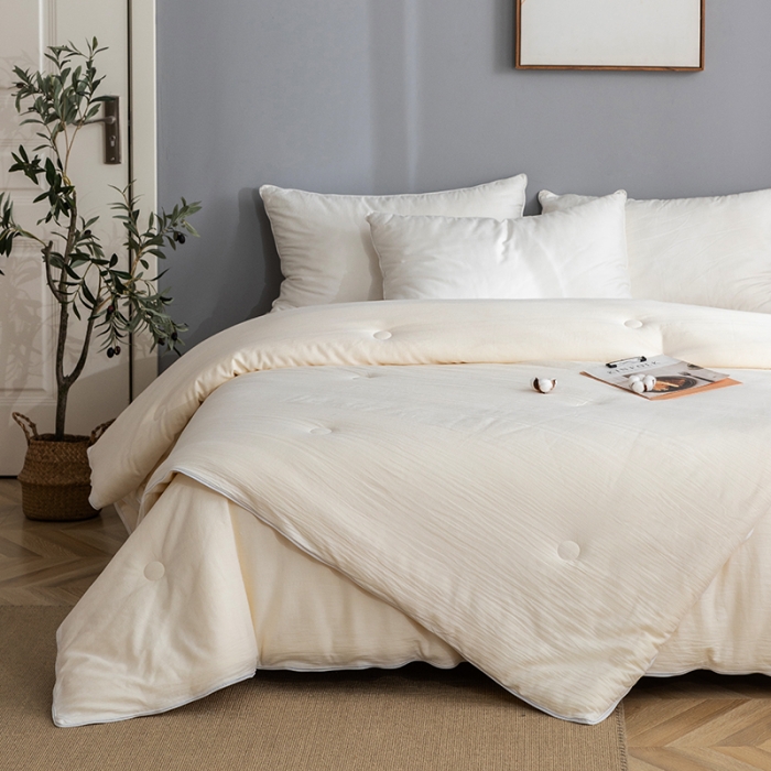 91家纺网 家纺一手货源 找家纺 （总）2024新款原棉大豆子母被51%大豆纤维被二合一子母被