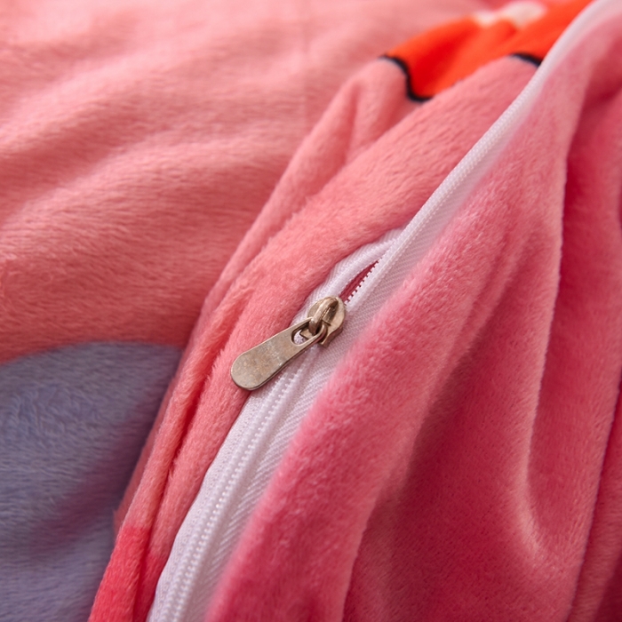 91家纺网 家纺一手货源 找家纺 甜之梦 2025新款水晶绒单品被套 草莓格