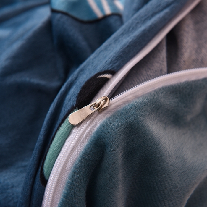 91家纺网 家纺一手货源 找家纺 甜之梦 2025新款水晶绒单品被套 呆萌恐龙