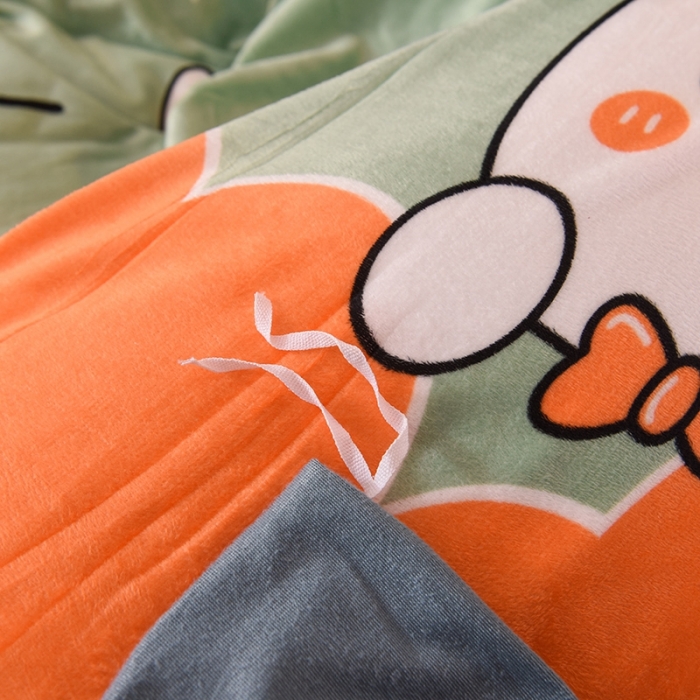 91家纺网 家纺一手货源 找家纺 甜之梦 2025新款水晶绒单品被套 动物家族