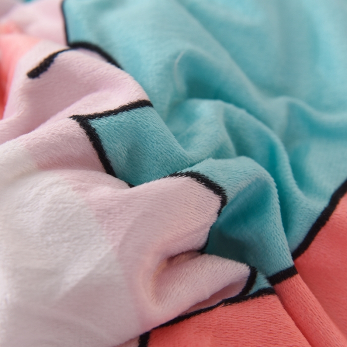 91家纺网 家纺一手货源 找家纺 甜之梦 2025新款水晶绒单品被套 西瓜熊