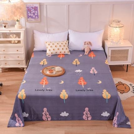 91家纺网 家纺一手货源 找家纺 甜之梦 2025新款水晶绒单品床单 爱情树