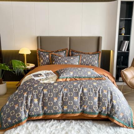 91家纺网 家纺一手货源 找家纺 由丽 新款数码第二批 迷你熊 灰