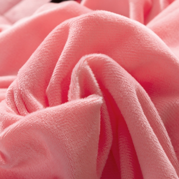 91家纺网 家纺一手货源 找家纺 能好家纺2021新款水晶绒夹棉床裙三件套 粉玉