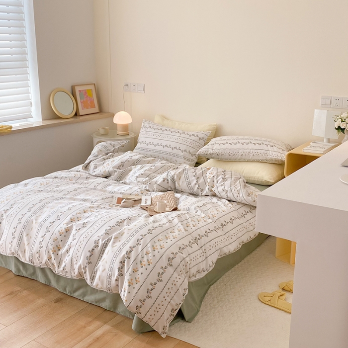 91家纺网 家纺一手货源 找家纺 2021窝米秋冬新品13070全棉四件套 西西里