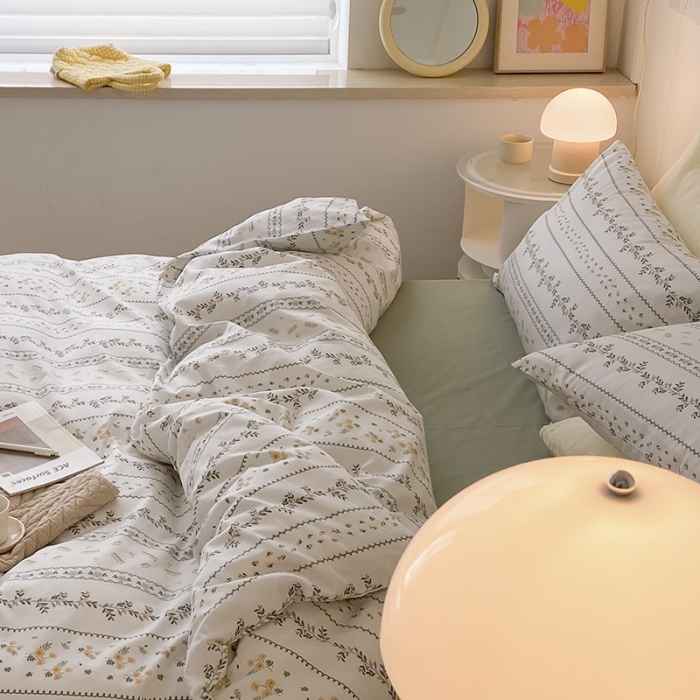 91家纺网 家纺一手货源 找家纺 2021窝米秋冬新品13070全棉四件套 西西里