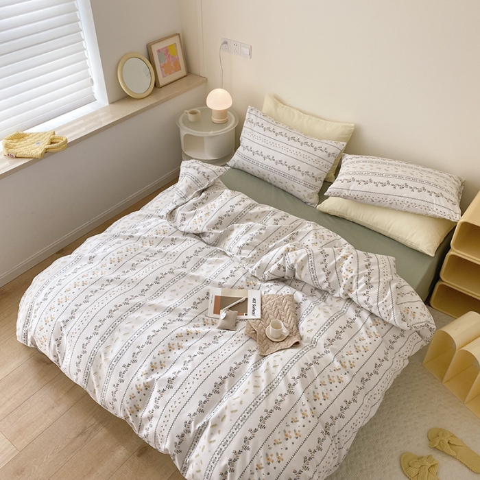 91家纺网 家纺一手货源 找家纺 2021窝米秋冬新品13070全棉四件套 西西里